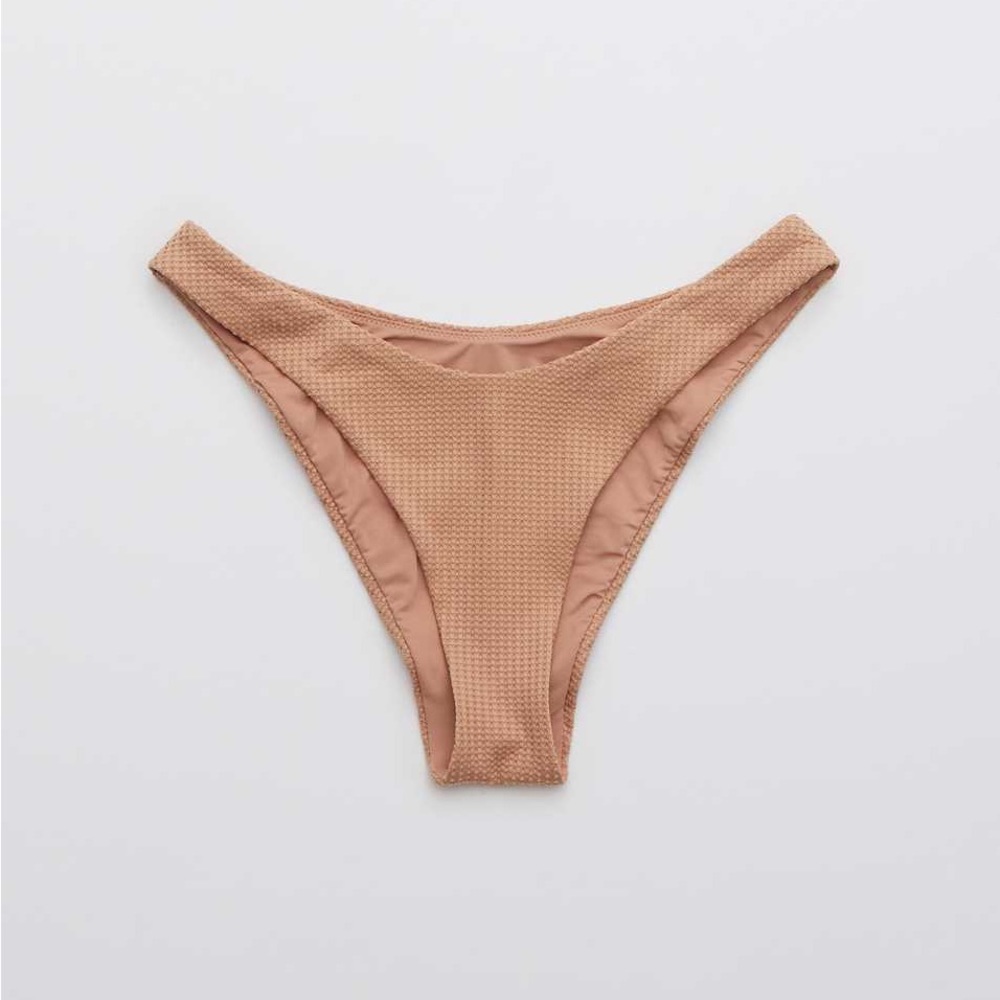 aerie waffle super high cut cheekiest bikini bottom - Picture 3 of 8